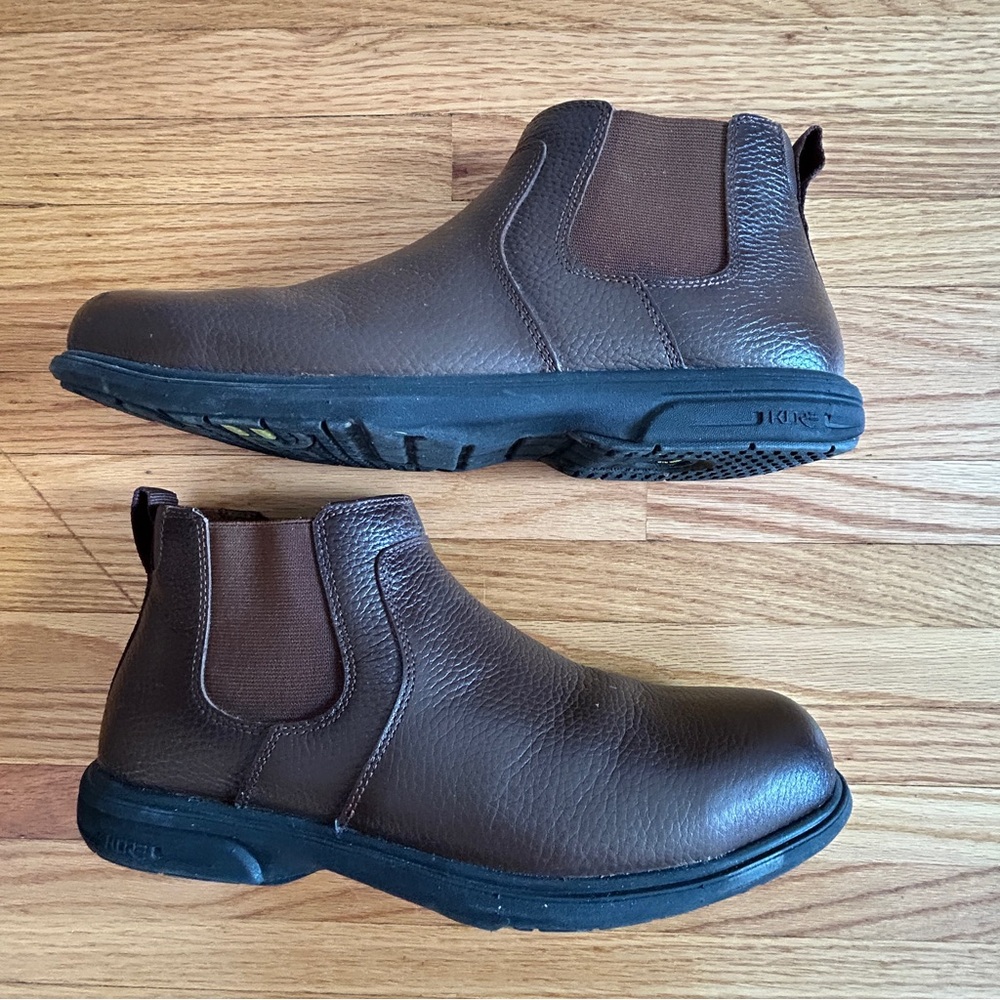 Florsheim Work Men's Brown Leather Chelsea Boots Sz 9.5 D